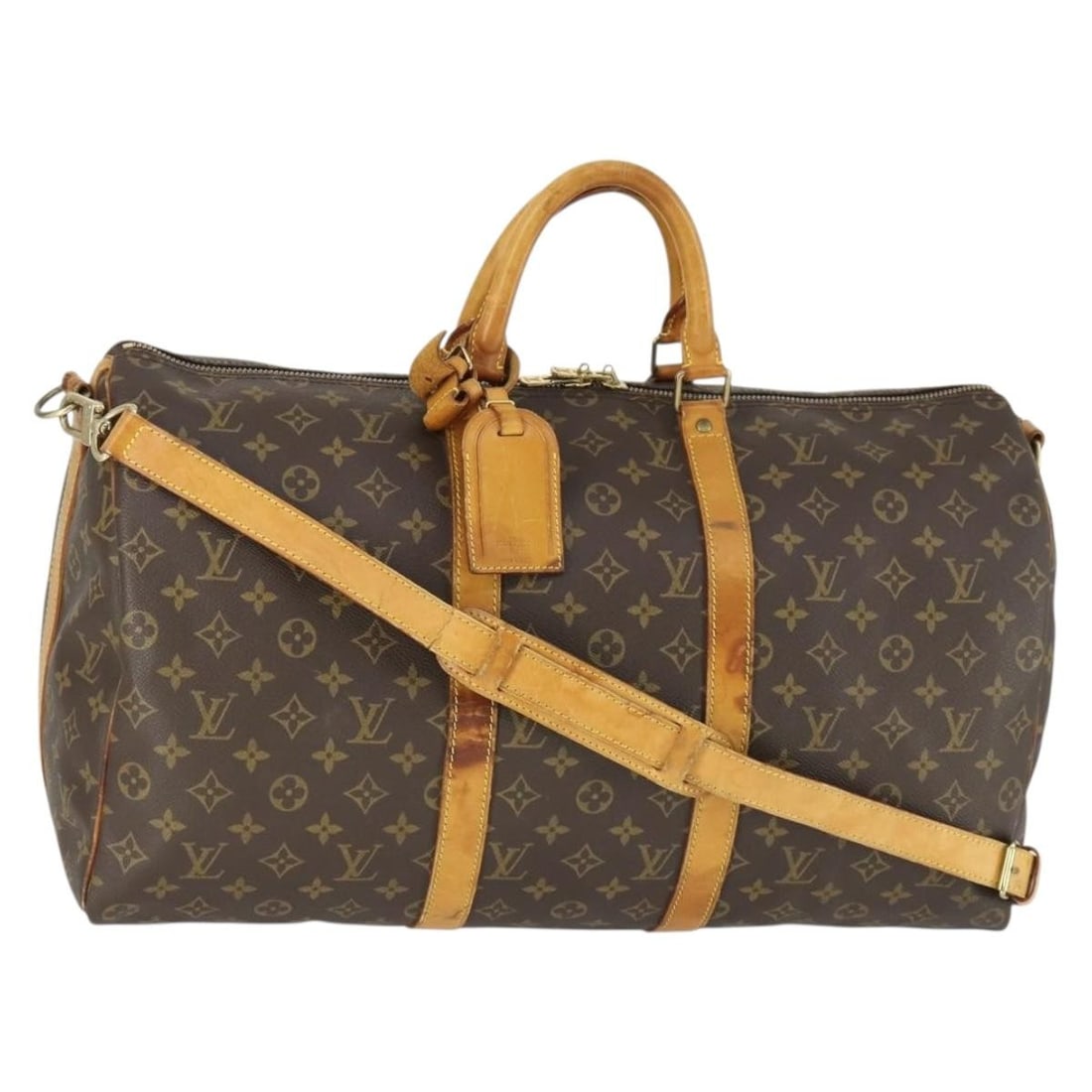 Louis Vuitton M41416 Keepall 50 Bandouliere Monogram Boston Bag: Louis Vuitton M41416 Keepall 50 Bandouliere Monogram Boston Bag Louis Vuitton Monogram Keepall Bandouliere 50 Boston Bag in Monogram Canvas. It comes with a name tag, powanie, and shoulder strap. Made