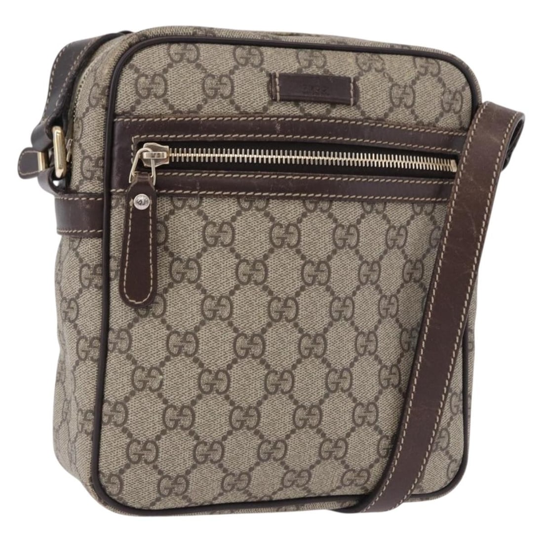 Gucci 233268 GG Supreme PVC Shoulder Bag Beige Gold: Gucci 233268 GG Supreme PVC Shoulder Bag Beige Gold Gucci GG Supreme shoulder bag in beige/gold, made from PVC leather and GG canvas. It measures approximately W19 x H21 x D6 cm, with a shoulder drop 