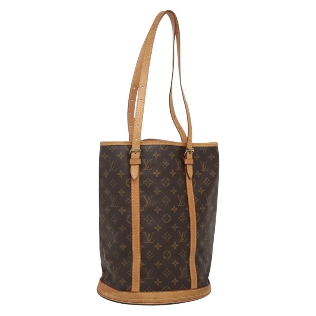 Louis Vuitton M42236 Monogram Canvas GM Bucket Shoulder Bag: Louis Vuitton M42236 Monogram Canvas GM Bucket Shoulder Bag Louis Vuitton Monogram Bucket GM shoulder bag in Monogram Canvas, made in France. This women's shoulder bag features the Monogram exterior c