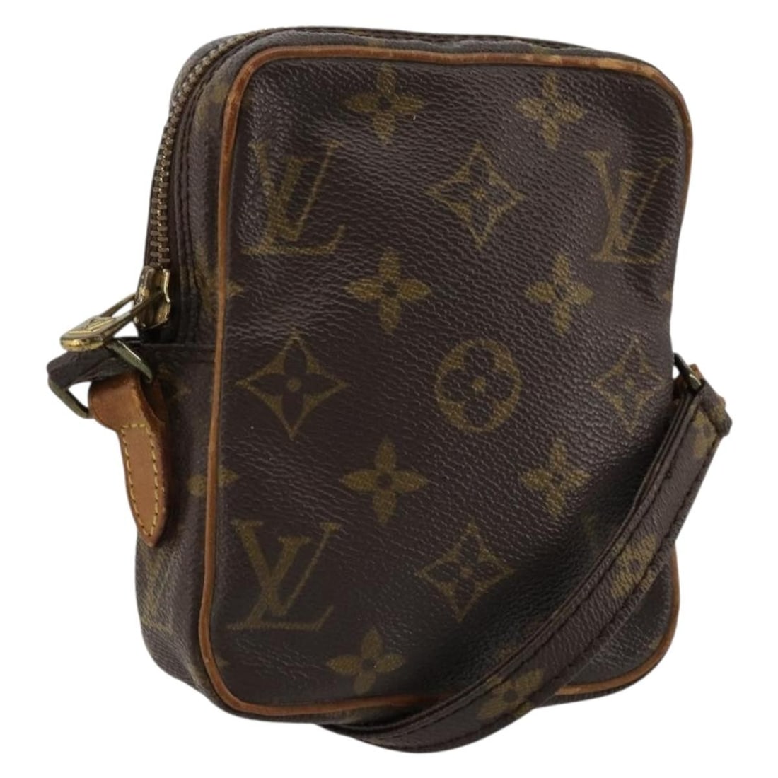 Louis Vuitton Mini Danube Monogram Canvas Shoulder Bag M45268: Louis Vuitton Mini Danube Monogram Canvas Shoulder Bag M45268 Louis Vuitton Monogram Mini Danube shoulder bag in Monogram Canvas, made in France. The bag measures approximately W 10.5 cm x H 15 cm x D