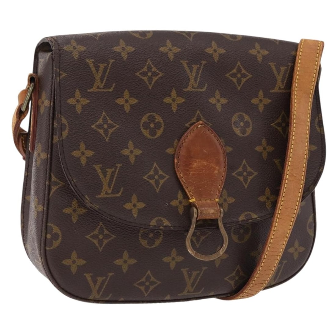 Louis Vuitton M51242 Saint Cloud GM Monogram Canvas Shoulder Bag: Louis Vuitton M51242 Saint Cloud GM Monogram Canvas Shoulder Bag This is a Louis Vuitton Monogram Saint Cloud GM shoulder bag, made in France from Monogram Canvas. It features the Monogram color patte