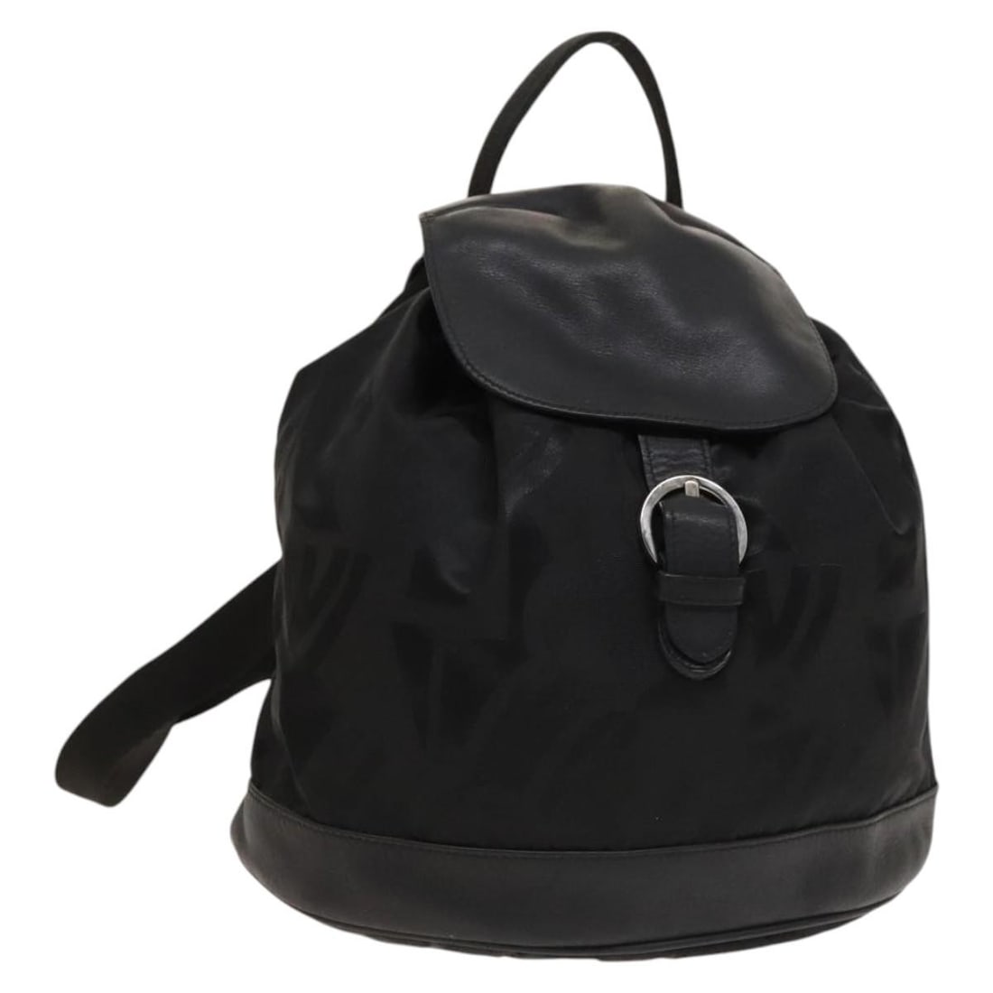 Salvatore Ferragamo Black Nylon Women Backpack Italy: Salvatore Ferragamo Black Nylon Women Backpack Italy This Salvatore Ferragamo women's backpack is crafted from black nylon with silver accents. Made in Italy, it features a compact and practical desig