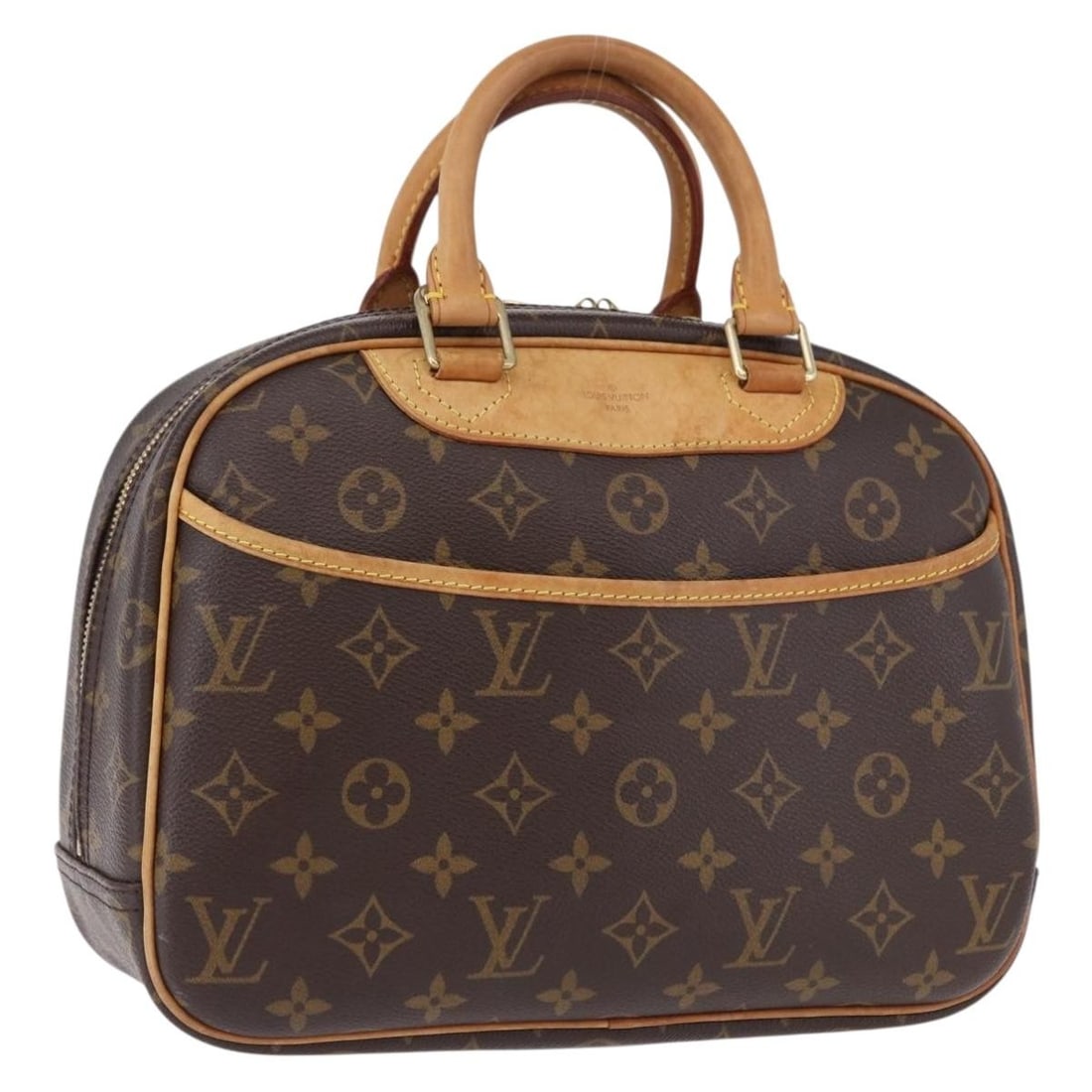 Louis Vuitton Trouville Monogram Canvas Handbag M42228 France: Louis Vuitton Trouville Monogram Canvas Handbag M42228 France A Louis Vuitton Trouville hand bag in Monogram Canvas with the classic Monogram colorway. The bag is made in France and identified by prod