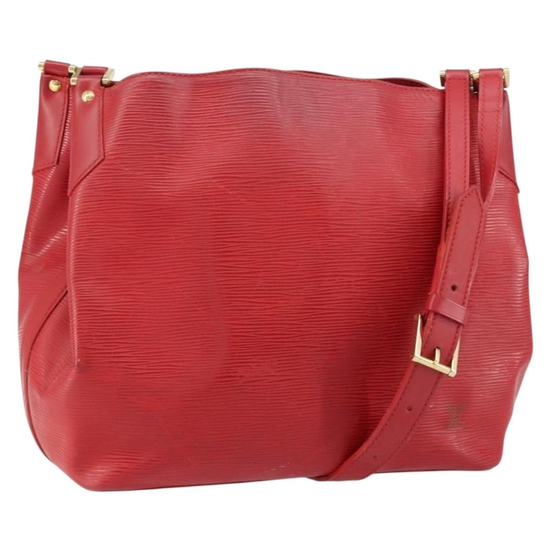 Louis Vuitton Mandala MM Red Epi Leather Shoulder Bag M5889E: Louis Vuitton Mandala MM Red Epi Leather Shoulder Bag M5889E This Louis Vuitton Epi Mandala MM shoulder bag is crafted in red Epi leather and made in France. It is a women's shoulder bag with the mode
