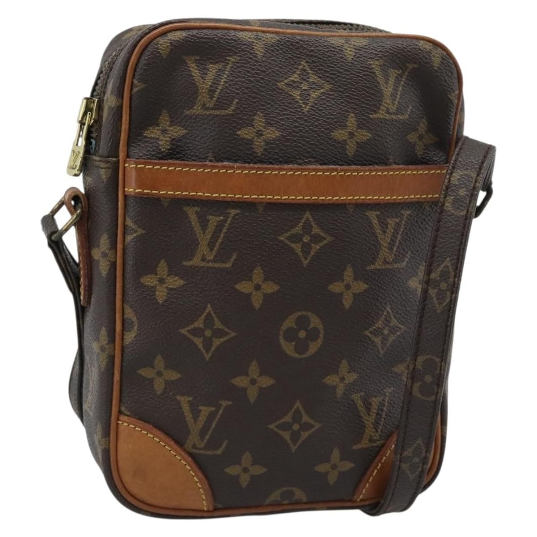 Louis Vuitton M45266 Danube Monogram Canvas Shoulder Bag: Louis Vuitton M45266 Danube Monogram Canvas Shoulder Bag Louis Vuitton Danube shoulder bag in Monogram Canvas, made in France. This women's bag features the classic Monogram color and comes in the com