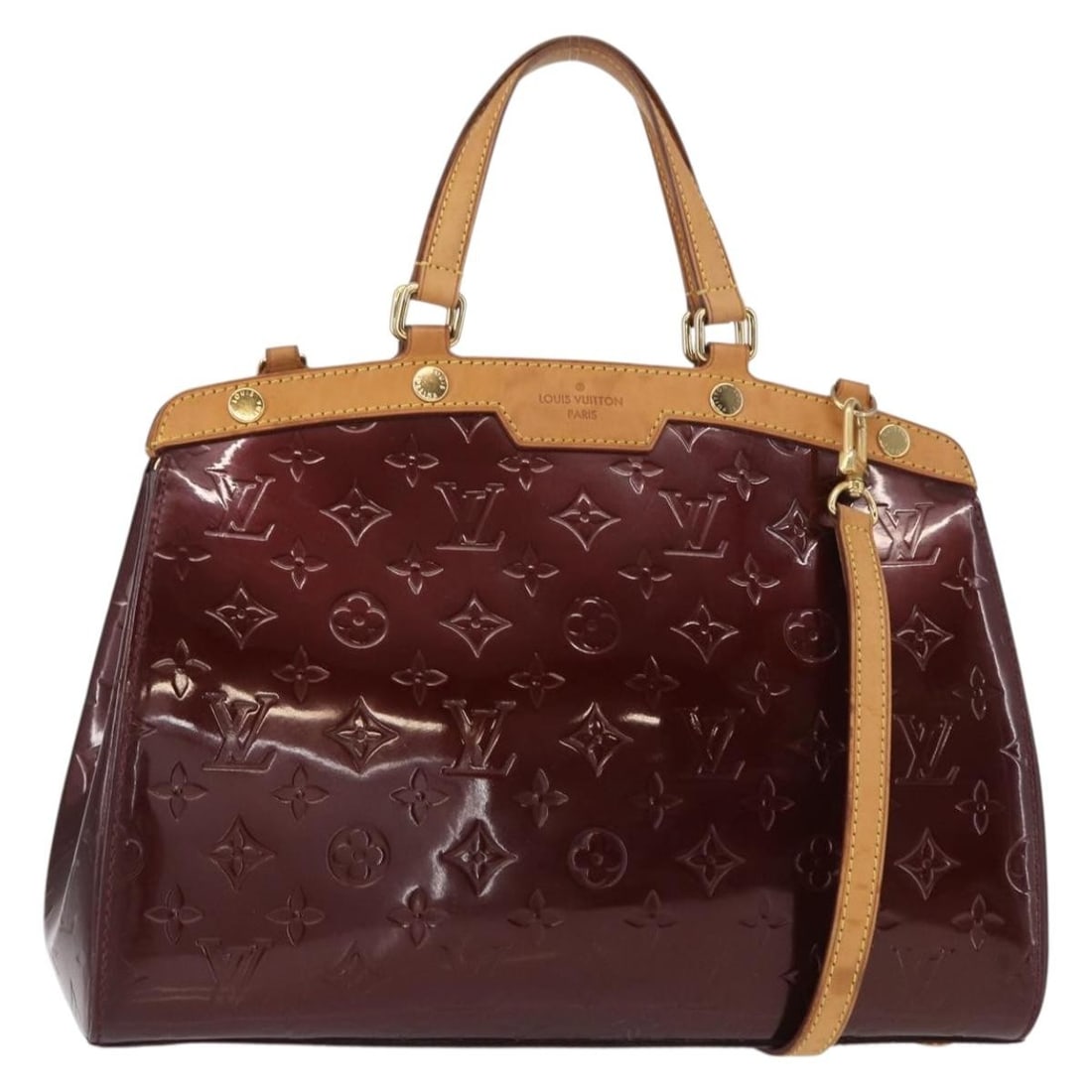 Louis Vuitton Blair MM 2Way Handbag Monogram Vernis Amarante M91619 (1 of 18)
