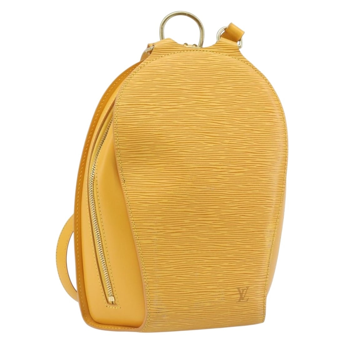 Louis Vuitton Mabillon Epi Leather Yellow Backpack M52239 France: Louis Vuitton Mabillon Epi Leather Yellow Backpack M52239 France This Louis Vuitton Epi Mabillon backpack in yellow features the signature textured Epi leather exterior. Designed for women, it offers 