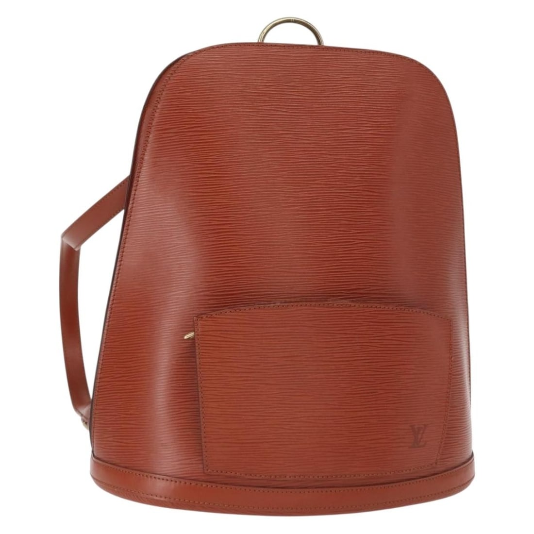 Louis Vuitton Epi Leather Gobelins Brown Kenya Backpack M52293 France: Louis Vuitton Epi Leather Gobelins Brown Kenya Backpack M52293 France This Louis Vuitton Epi Gobelins Backpack in Brown Kenya features the signature Epi leather exterior and is crafted in France. The 