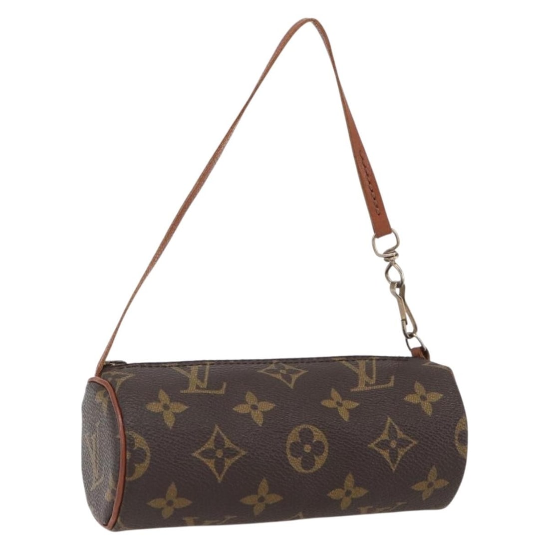 Papillon Monogram Canvas Pouch by Louis Vuitton France: Papillon Monogram Canvas Pouch by Louis Vuitton France This Louis Vuitton Monogram Papillon pouch is crafted from the brand's signature monogram canvas and features a compact silhouette. Designed for 