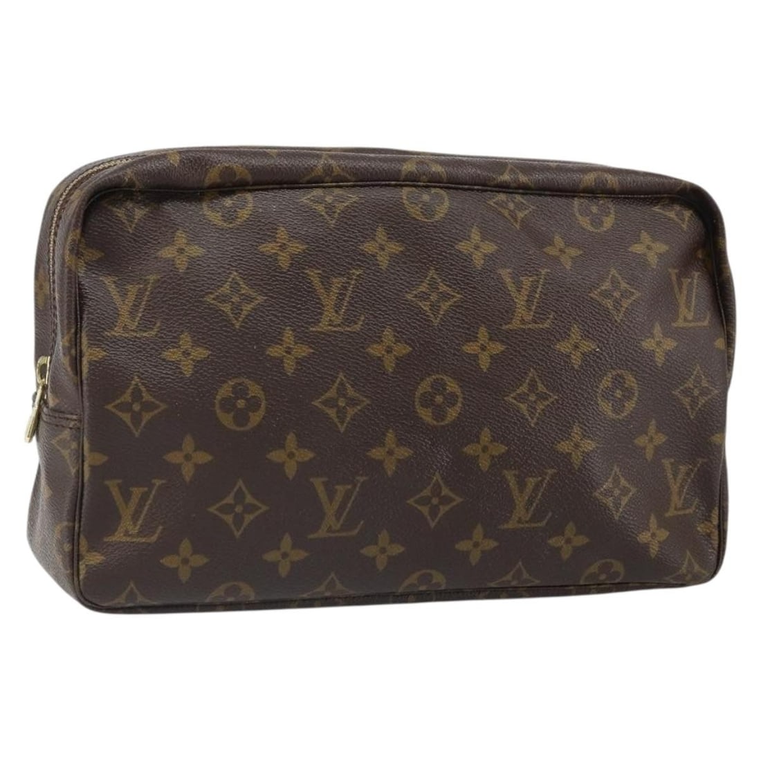 Louis Vuitton M47522 Monogram Canvas Trousse Toilette 28 Clutch: Louis Vuitton M47522 Monogram Canvas Trousse Toilette 28 Clutch Louis Vuitton Monogram Trousse Toilette 28 clutch bag in Monogram canvas, made in France. This women's clutch is offered without the ori