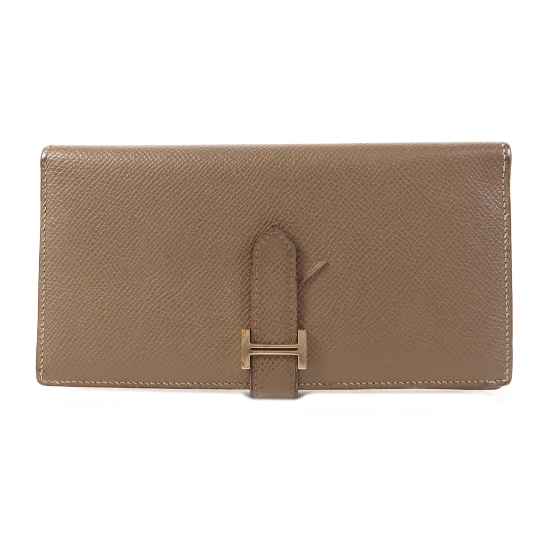 Hermes Bearn Long Wallet Khaki Epsom Calfskin PHW (1 of 18)