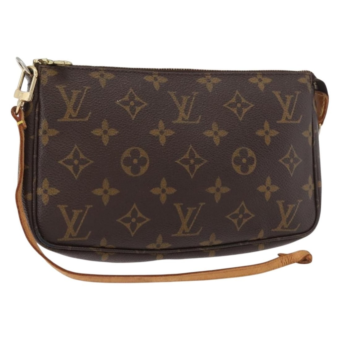 Louis Vuitton M51980 Pochette Accessoires Monogram Canvas Pouch: Louis Vuitton M51980 Pochette Accessoires Monogram Canvas Pouch Louis Vuitton Monogram Pochette Accessoires pouch in Monogram Canvas. The item is in heavily used condition with visible wear, including