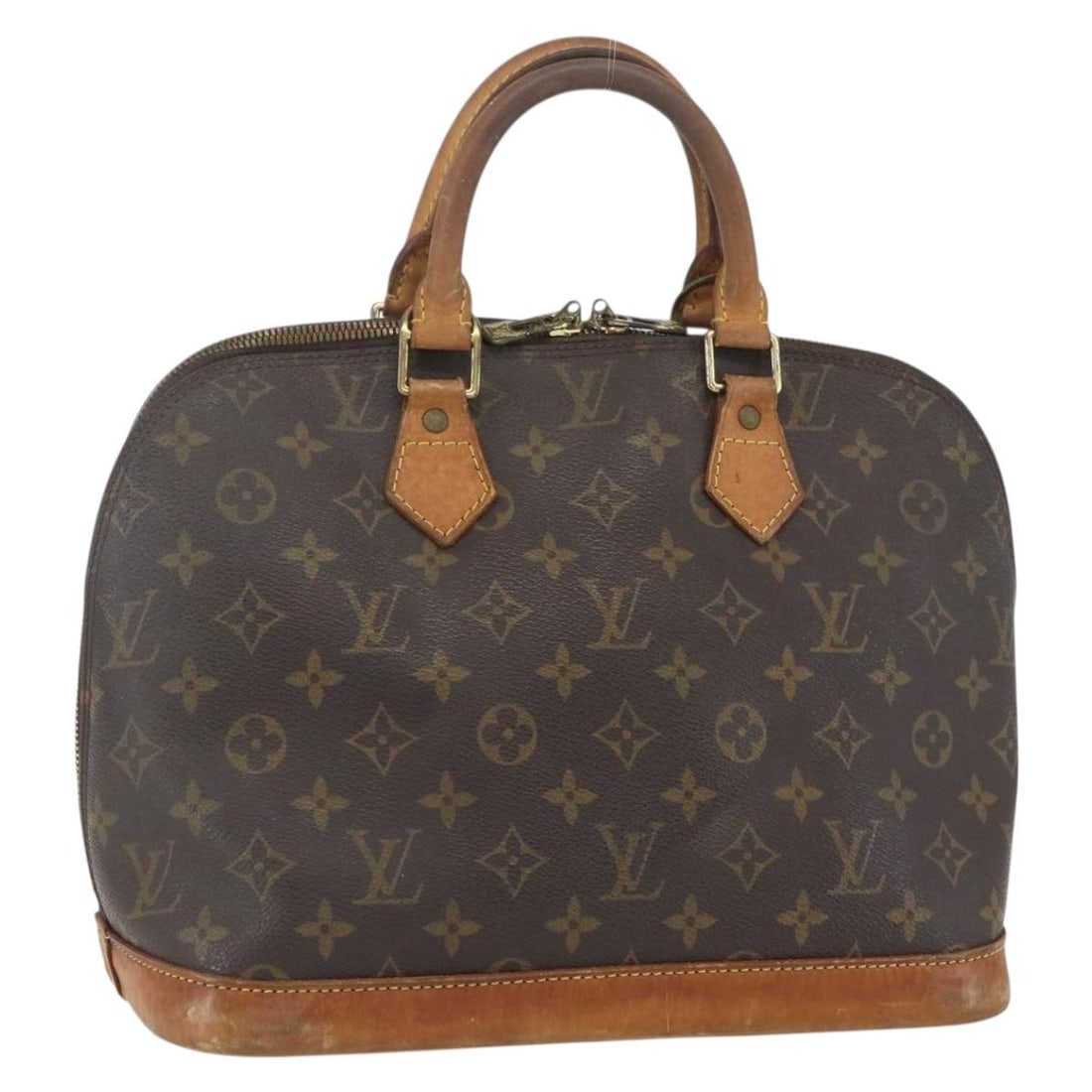Louis Vuitton Alma M51130 Monogram Canvas Handbag: Louis Vuitton Alma M51130 Monogram Canvas Handbag Louis Vuitton Alma hand bag in Monogram Canvas, color: Monogram. Made in France, product no. M51130, serial no. TH1918. The item is heavily used and s