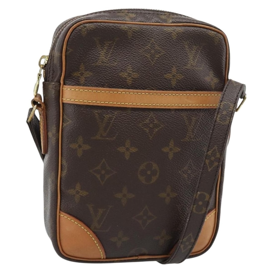Louis Vuitton Danube M45266 Monogram Canvas Shoulder Bag: Louis Vuitton Danube M45266 Monogram Canvas Shoulder Bag Louis Vuitton Monogram Danube shoulder bag in Monogram Canvas, made in France. The bag features a shoulder strap with an approximate drop of 44