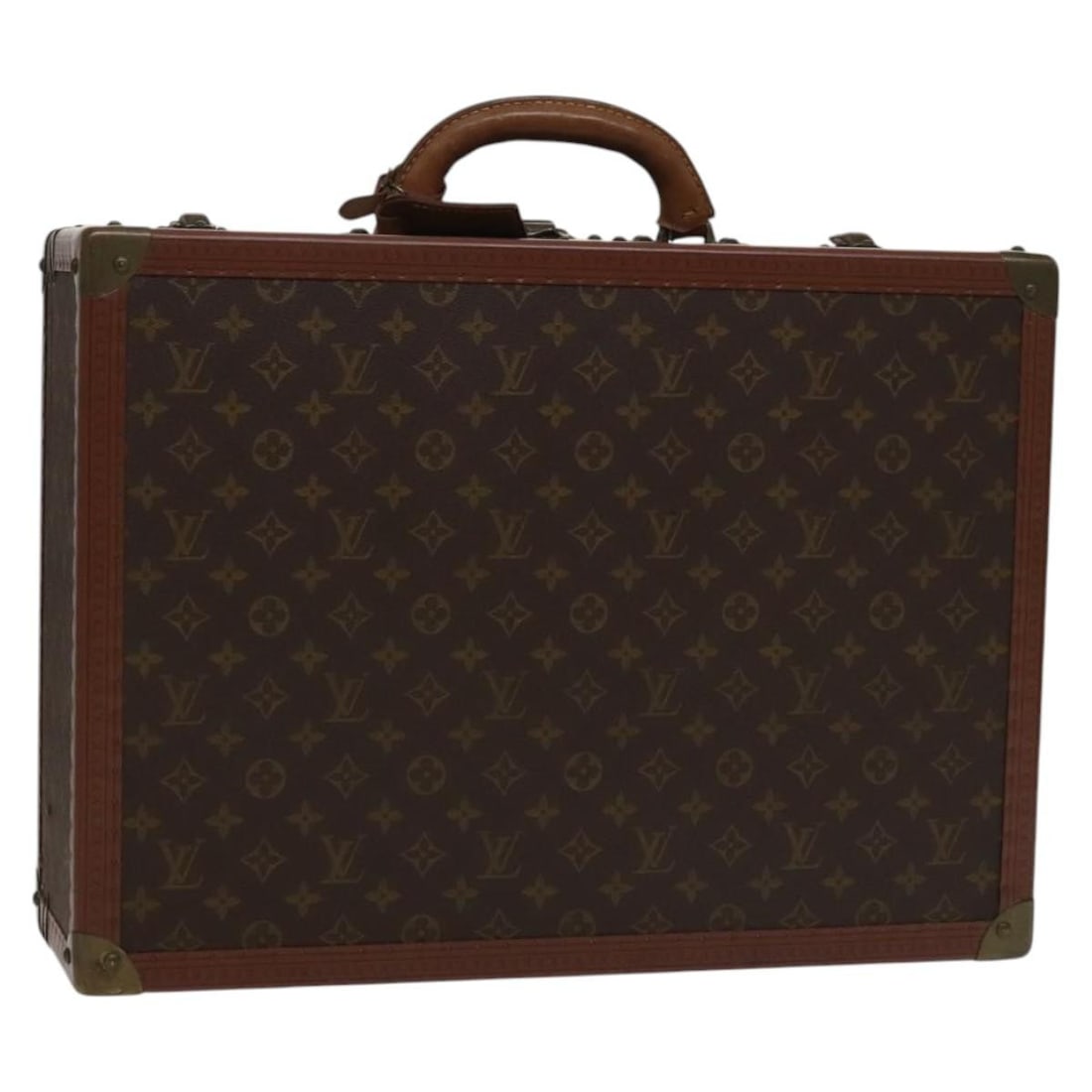 Louis Vuitton M21328 Bisten 50 Monogram Canvas Trunk with Name Tag (1 of 18)
