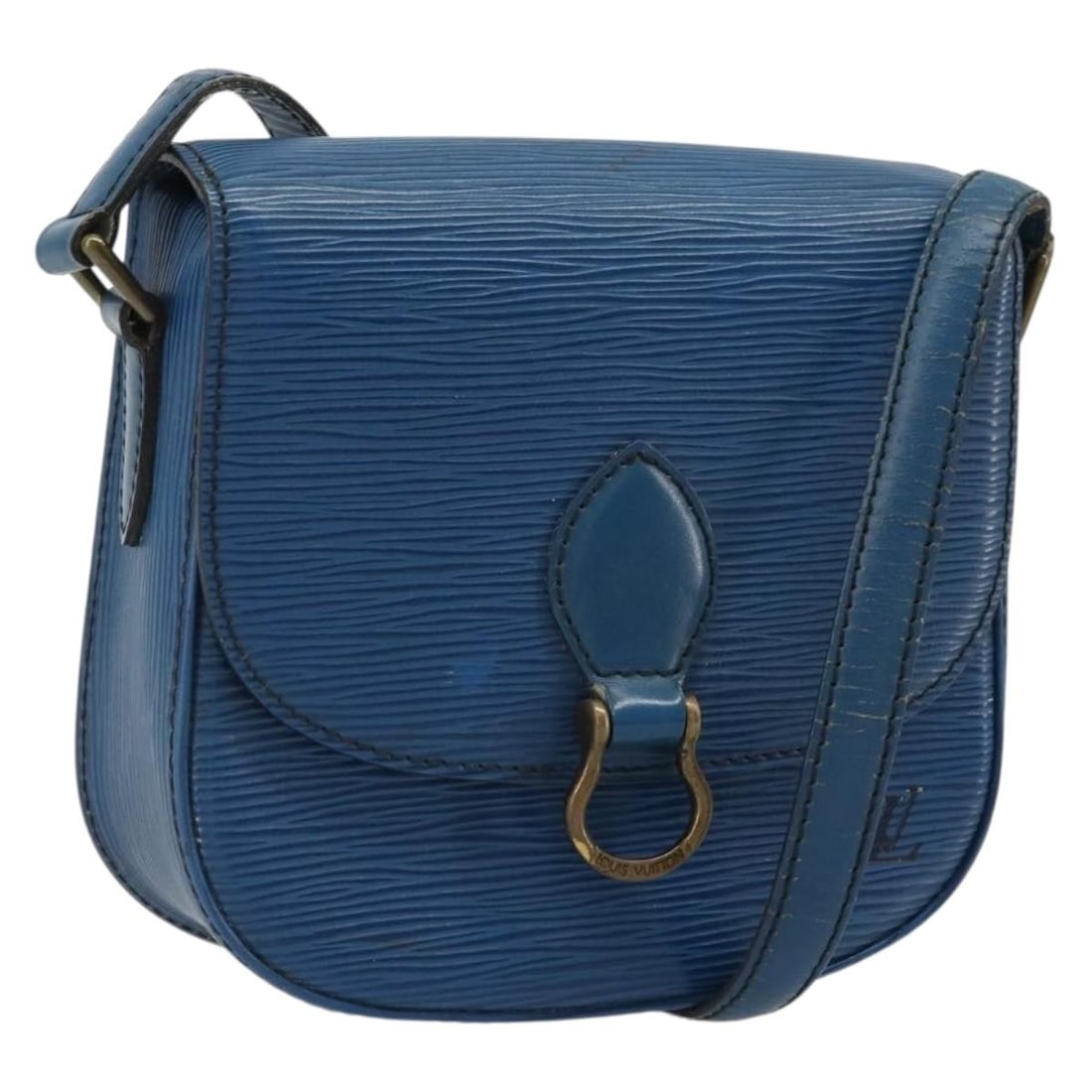 Louis Vuitton M52195 Saint Cloud PM Blue Epi Leather Shoulder Bag: Louis Vuitton M52195 Saint Cloud PM Blue Epi Leather Shoulder Bag Louis Vuitton Epi Saint Cloud PM shoulder bag in blue Epi leather, made in France. This pre-owned bag is identified by product number 