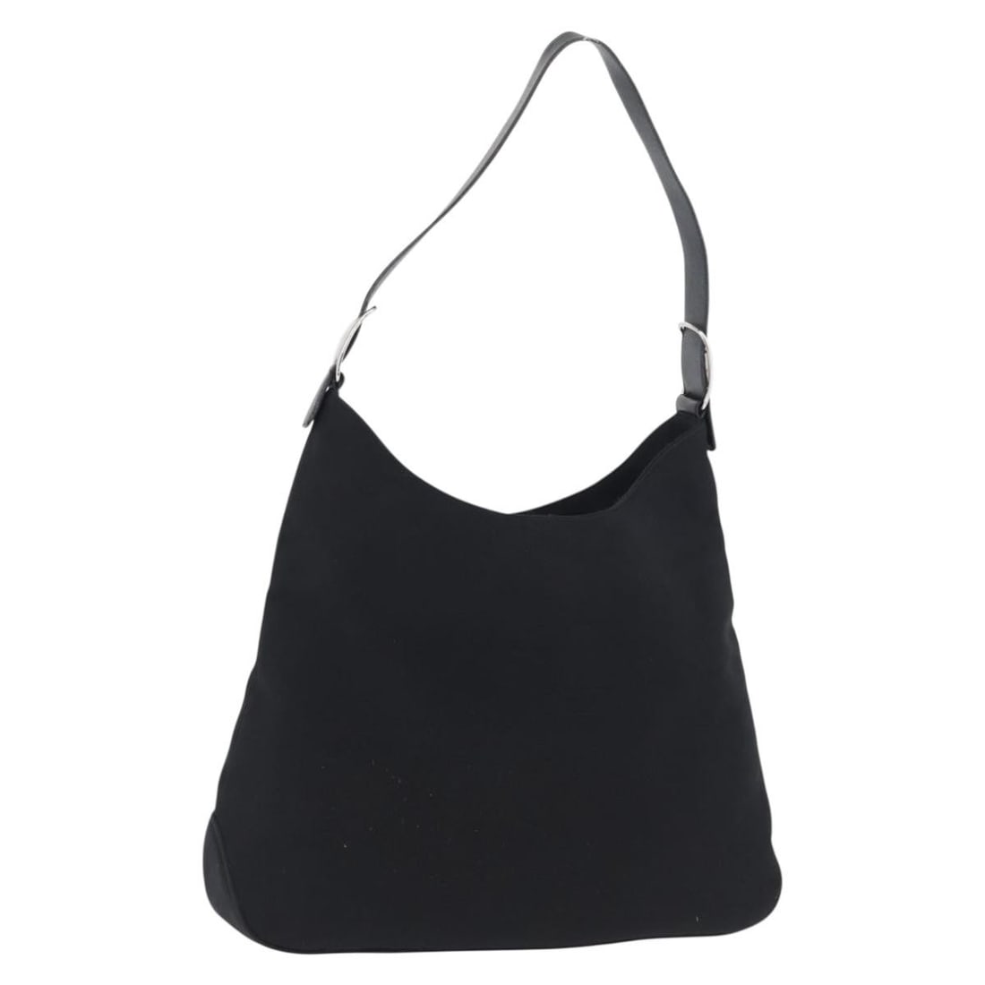 Ferragamo Vala Black and Silver Nylon Shoulder Bag for Women: Ferragamo Vala Black and Silver Nylon Shoulder Bag for Women This Salvatore Ferragamo Vala shoulder bag is crafted from nylon in a silver and black color combination. Designed for women, it features a