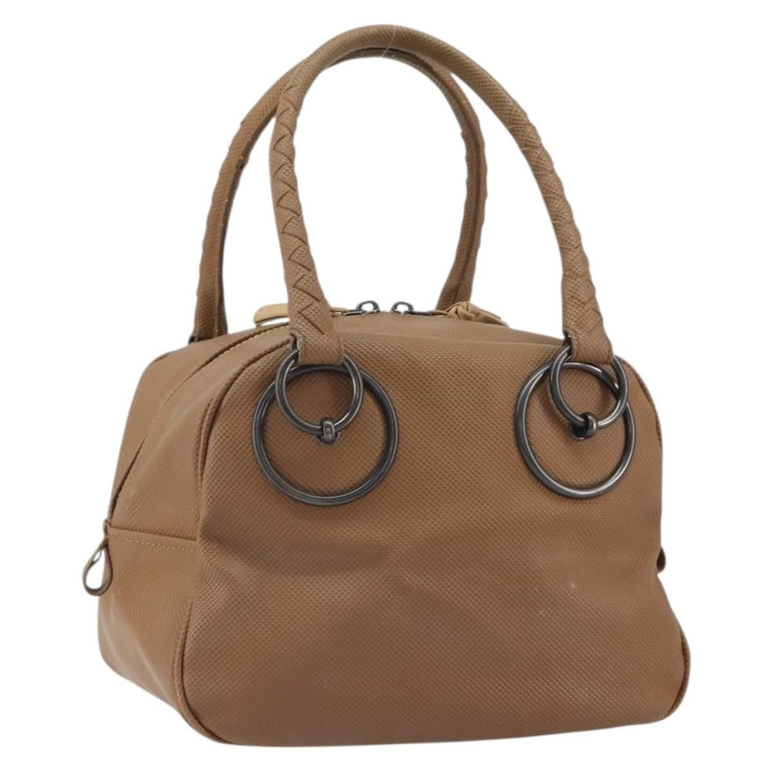 Brown Leather Hand Bag Bottega Veneta Made in Italy: Brown Leather Hand Bag Bottega Veneta Made in Italy Brown leather hand bag made in Italy. The item is heavily used and shows visible wear, including rubbing, stains, scratches, shaving at the corners,