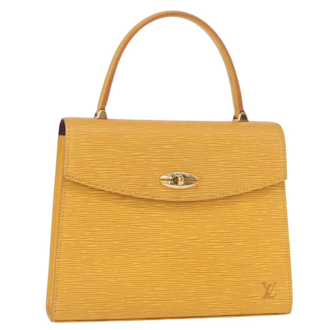 Louis Vuitton M52379 Malesherbes Epi Leather Handbag Tassili Yellow: Louis Vuitton M52379 Malesherbes Epi Leather Handbag Tassili Yellow Louis Vuitton Epi Malesherbes hand bag in Tassili Yellow/Jonne, made from Epi leather and made in France. The bag measures approxima