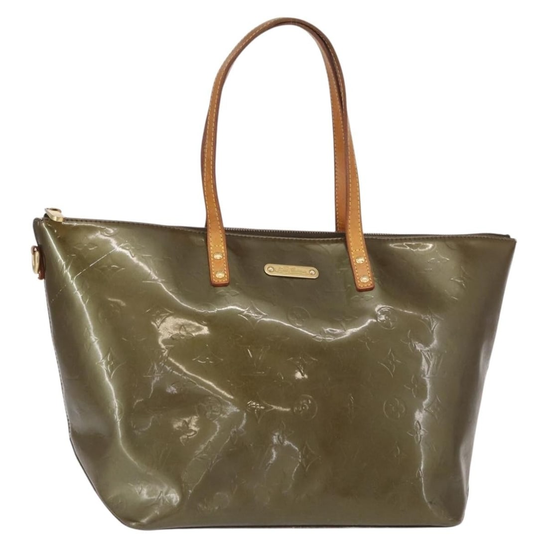 LOUIS VUITTON Vernis Bellevue GM Tote Veil Bronze M93674 Auth: LOUIS VUITTON Vernis Bellevue GM Tote Veil Bronze M93674 Auth This authentic Louis Vuitton Vernis Bellevue GM Tote Bag in Veil Bronze exudes elegance and style. Crafted from high-quality patent leathe