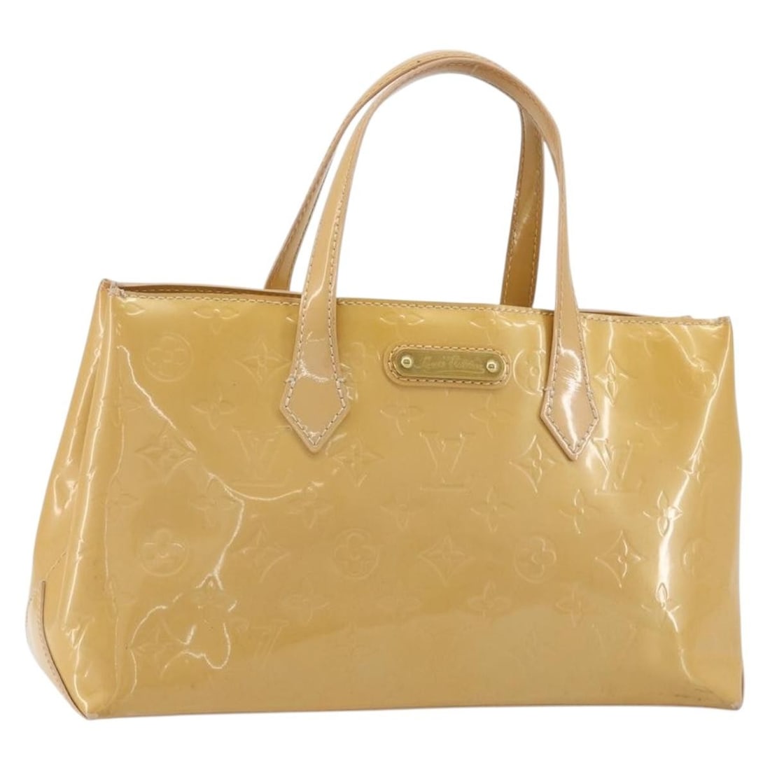 Louis Vuitton Wilshire PM Veil Amplession Patent Leather Handbag M91643 (1 of 18)
