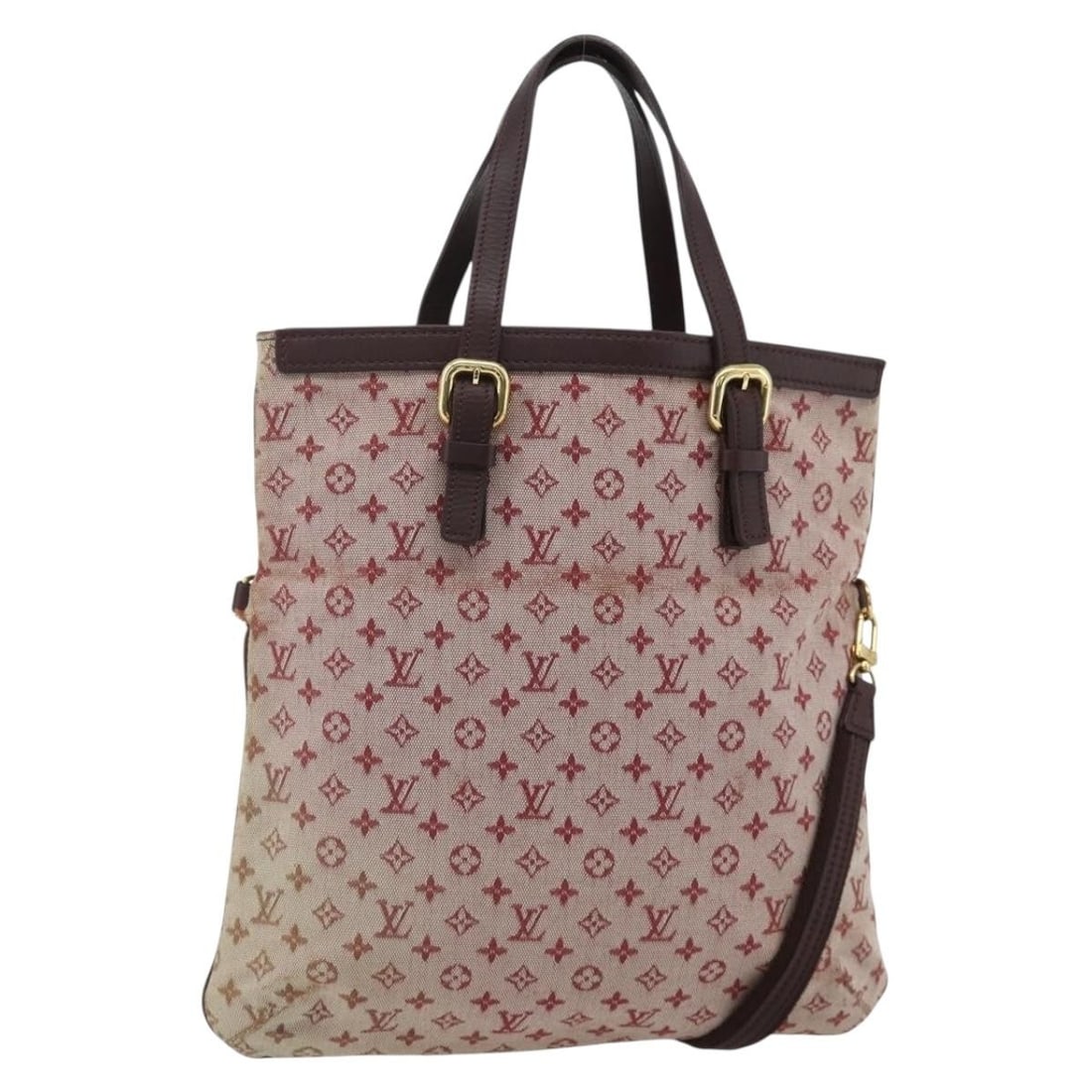 Louis Vuitton M92210 Mini Francoise 2way Tote Bag Red Cherry: Louis Vuitton M92210 Mini Francoise 2way Tote Bag Red Cherry Louis Vuitton Monogram Mini Francoise 2-way tote bag in red cherry Monogram Mini canvas. Made in France, this women's bag includes a should