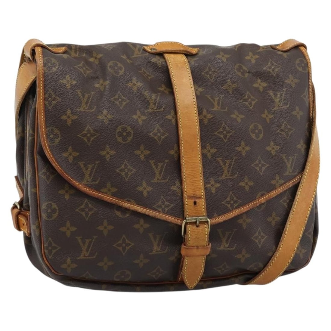 Louis Vuitton Saumur 35 Monogram Canvas Shoulder Bag M42254 (1 of 18)