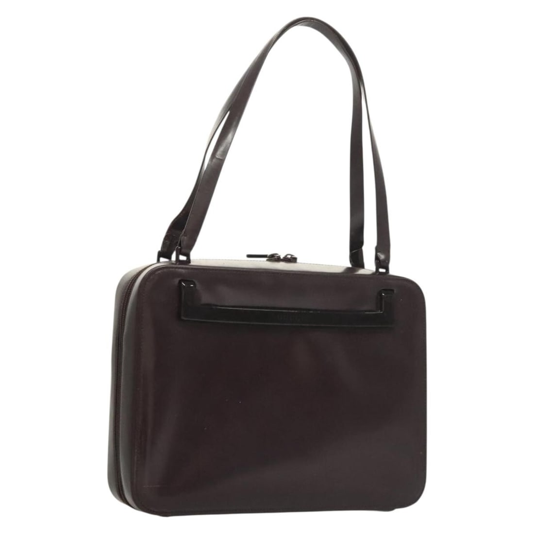 Purple Enamel GUCCI Shoulder Bag 001 3091 3754 Italy: Purple Enamel GUCCI Shoulder Bag 001 3091 3754 Italy This Gucci shoulder bag features a striking purple enamel exterior and is crafted in Italy. The bag is designed for women and offers a practical si