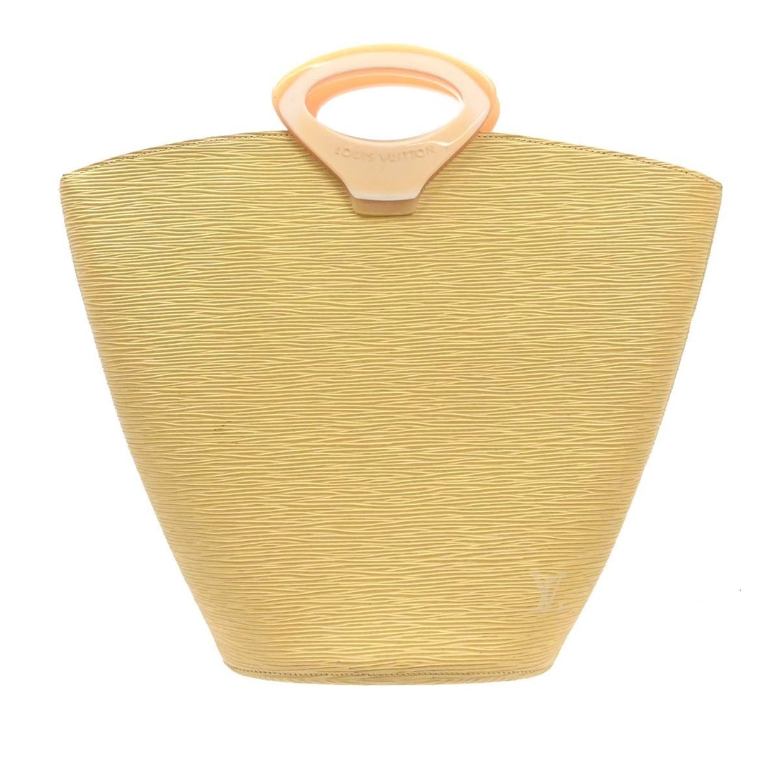 Louis Vuitton Noctumble Yellow Epi Leather Top Handle Bag M5452A: Louis Vuitton Noctumble Yellow Epi Leather Top Handle Bag M5452A Vintage Louis Vuitton Noctumble top handle handbag in yellow Epi leather with Alcantara lining and one interior pocket. Made in France,