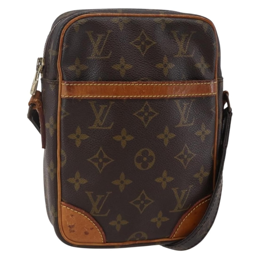 LOUIS VUITTON Monogram Danube Shoulder Bag M45266 Auth France: LOUIS VUITTON Monogram Danube Shoulder Bag M45266 Auth France Introducing the LOUIS VUITTON Monogram Danube Shoulder Bag, a stylish and iconic accessory crafted in France. Made from durable Monogram C