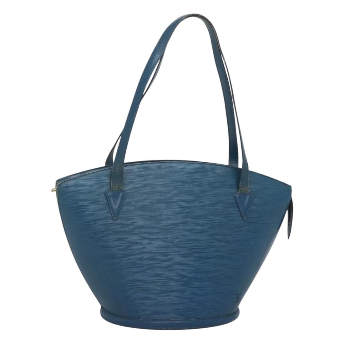 Louis Vuitton Epi Leather Saint Jacques Blue Shoulder Bag M52275: Louis Vuitton Epi Leather Saint Jacques Blue Shoulder Bag M52275 This Louis Vuitton Epi Saint Jacques Shopping Shoulder Bag features blue Epi leather with a structured silhouette. Designed for women, 