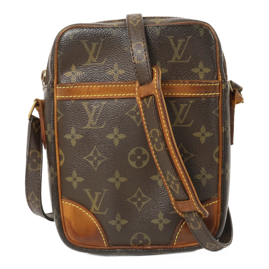 Louis Vuitton Danube M45266 Monogram Shoulder Bag Brown: Louis Vuitton Danube M45266 Monogram Shoulder Bag Brown A Louis Vuitton Danube shoulder bag in brown monogram and PVC coated canvas. This model M45266 features a shoulder strap with an adjustable leng
