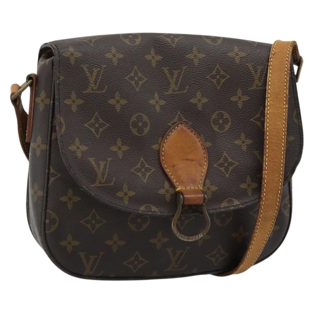 Louis Vuitton M51242 Saint Cloud GM Monogram Canvas Shoulder Bag: Louis Vuitton M51242 Saint Cloud GM Monogram Canvas Shoulder Bag Louis Vuitton Saint Cloud GM shoulder bag in Monogram canvas, model M51242, made in France. This women's shoulder bag features an adjus