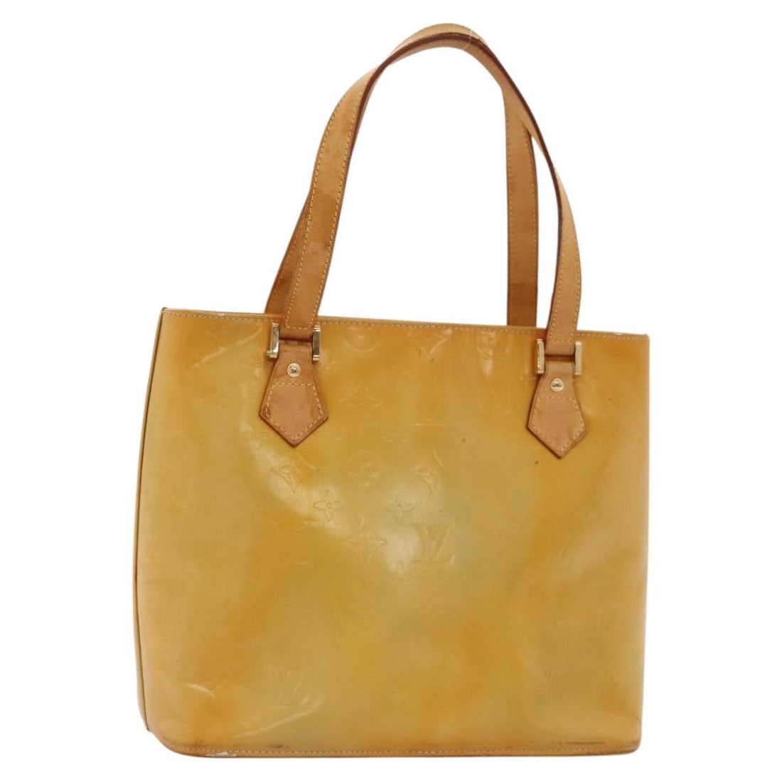 Louis Vuitton Houston Gris Patent Leather Handbag Monogram Vernis M91053: Louis Vuitton Houston Gris Patent Leather Handbag Monogram Vernis M91053 This Louis Vuitton Monogram Vernis Houston handbag is crafted from patent leather in a Gris color. Designed for women, it featu