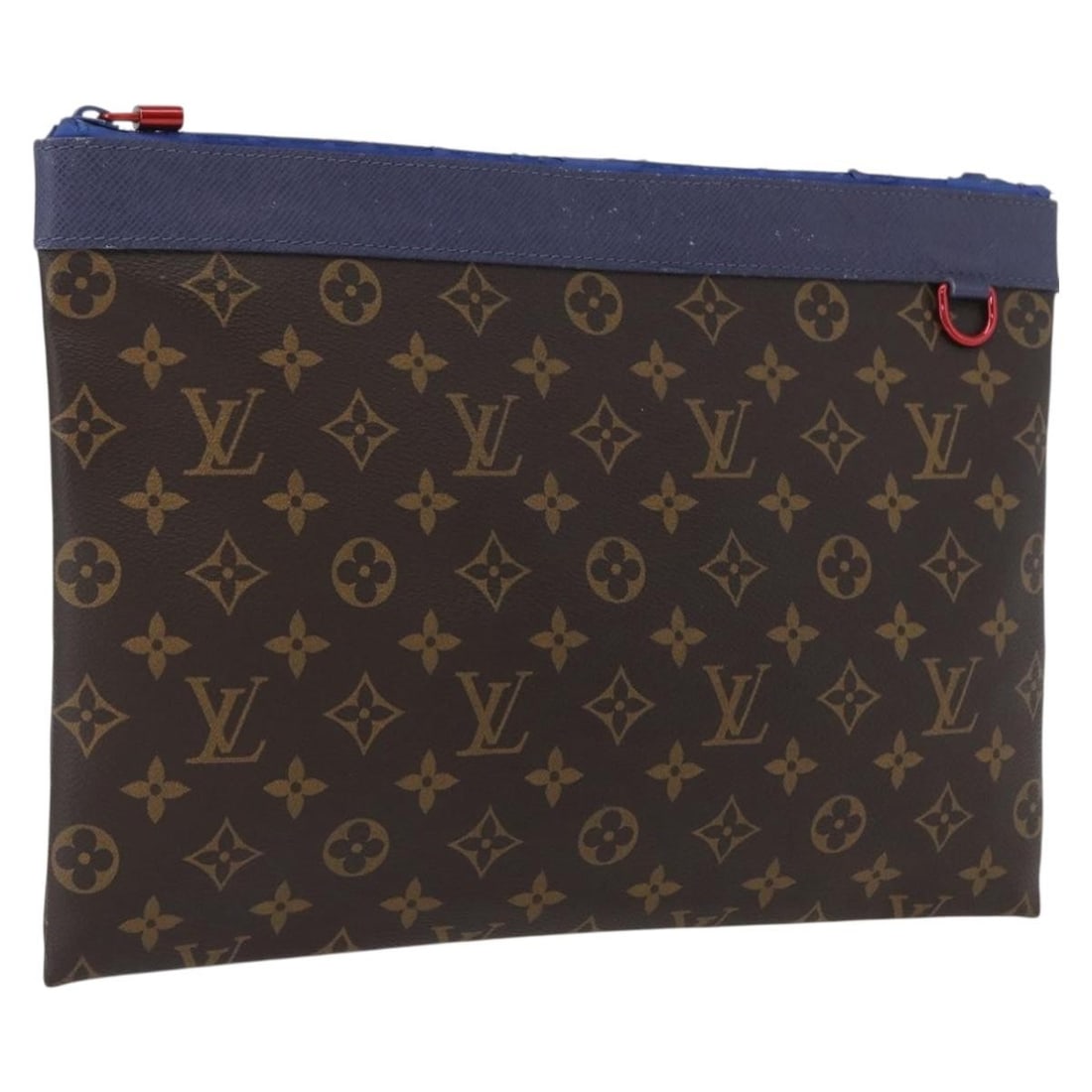Louis Vuitton M63048 Pochette Apollo Monogram Blue Canvas Clutch: Louis Vuitton M63048 Pochette Apollo Monogram Blue Canvas Clutch Louis Vuitton Monogram Pochette Apollo Clutch Bag in Monogram Canvas with a Monogram/Blue exterior color. Made in France, this women's 