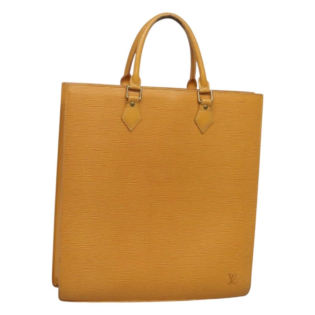 Louis Vuitton Epi Leather Sac Plat Yellow M52079 Women's Handbag: Louis Vuitton Epi Leather Sac Plat Yellow M52079 Women's Handbag This Louis Vuitton Epi Sac Plat handbag features a structured silhouette in signature yellow Epi leather. Designed for women, the bag i