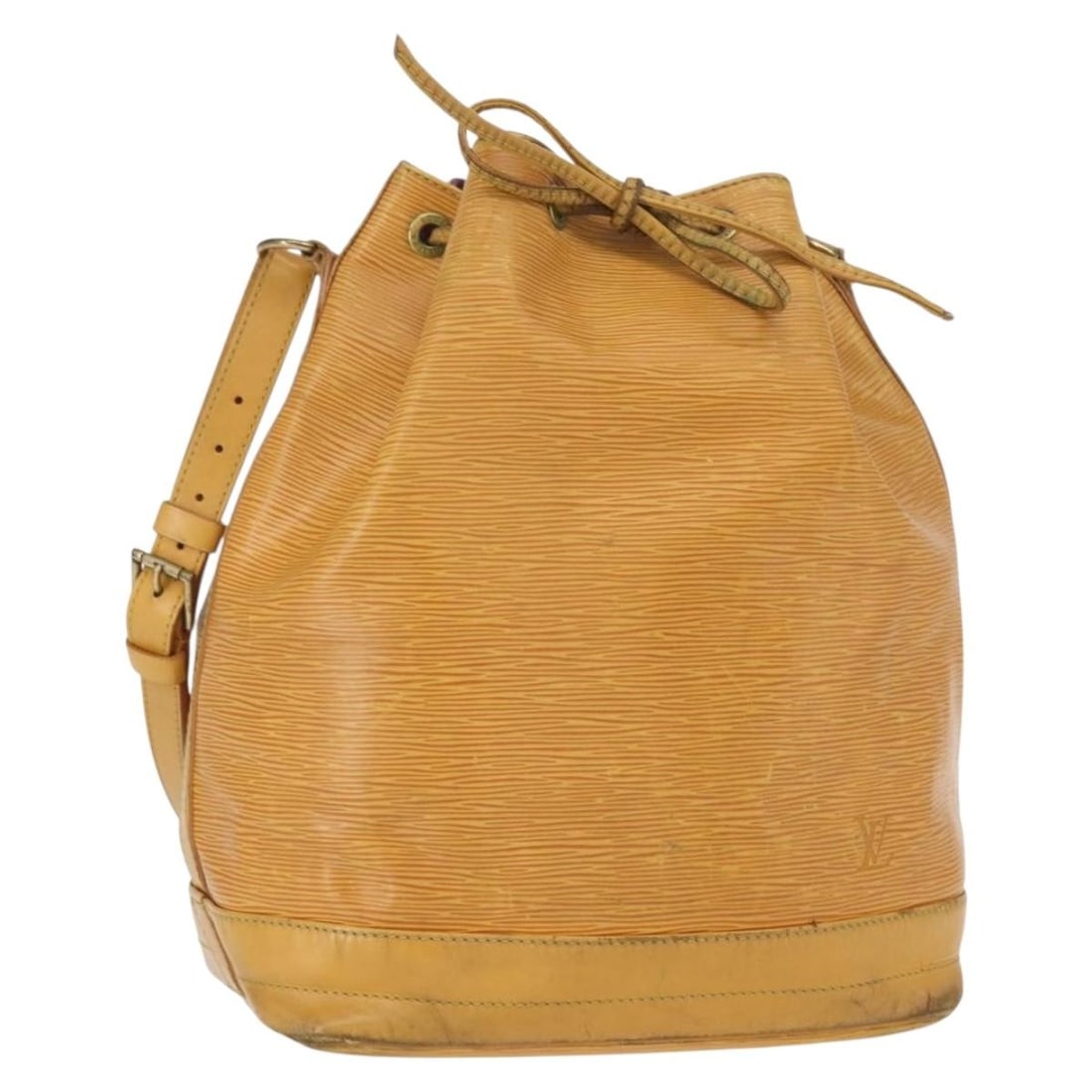 Louis Vuitton Noe Epi Leather Shoulder Bag Tassili Yellow M44009: Louis Vuitton Noe Epi Leather Shoulder Bag Tassili Yellow M44009 A Louis Vuitton Epi Noe shoulder bag in Tassili Yellow, made from Epi leather and made in France. The bag is identified by product no. 