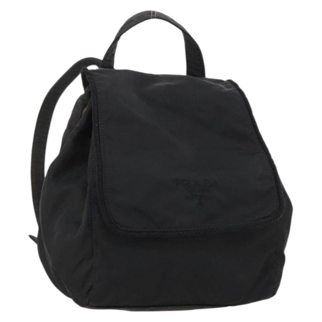 Prada Nylon Backpack Black with Gold Tone Hardware (1 of 18)
