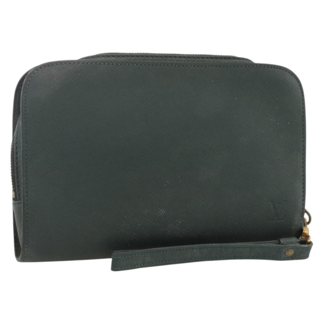 Epicea Taiga Leather Baikal Clutch by Louis Vuitton M30184: Epicea Taiga Leather Baikal Clutch by Louis Vuitton M30184 This Louis Vuitton Taiga Baikal clutch bag features Epicea green Taiga leather and is designed for women. The bag has a structured silhouette