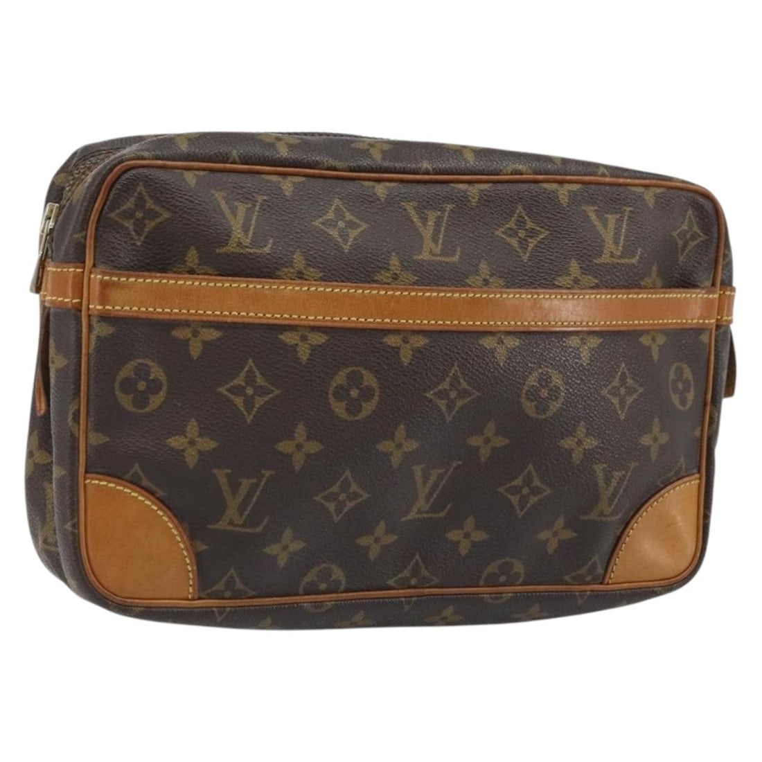 Louis Vuitton Compiegne 28 Monogram Canvas Clutch Bag M51845: Louis Vuitton Compiegne 28 Monogram Canvas Clutch Bag M51845 This Louis Vuitton Compiegne 28 clutch bag features the signature Monogram canvas exterior and is designed for women. The bag is made in Fr