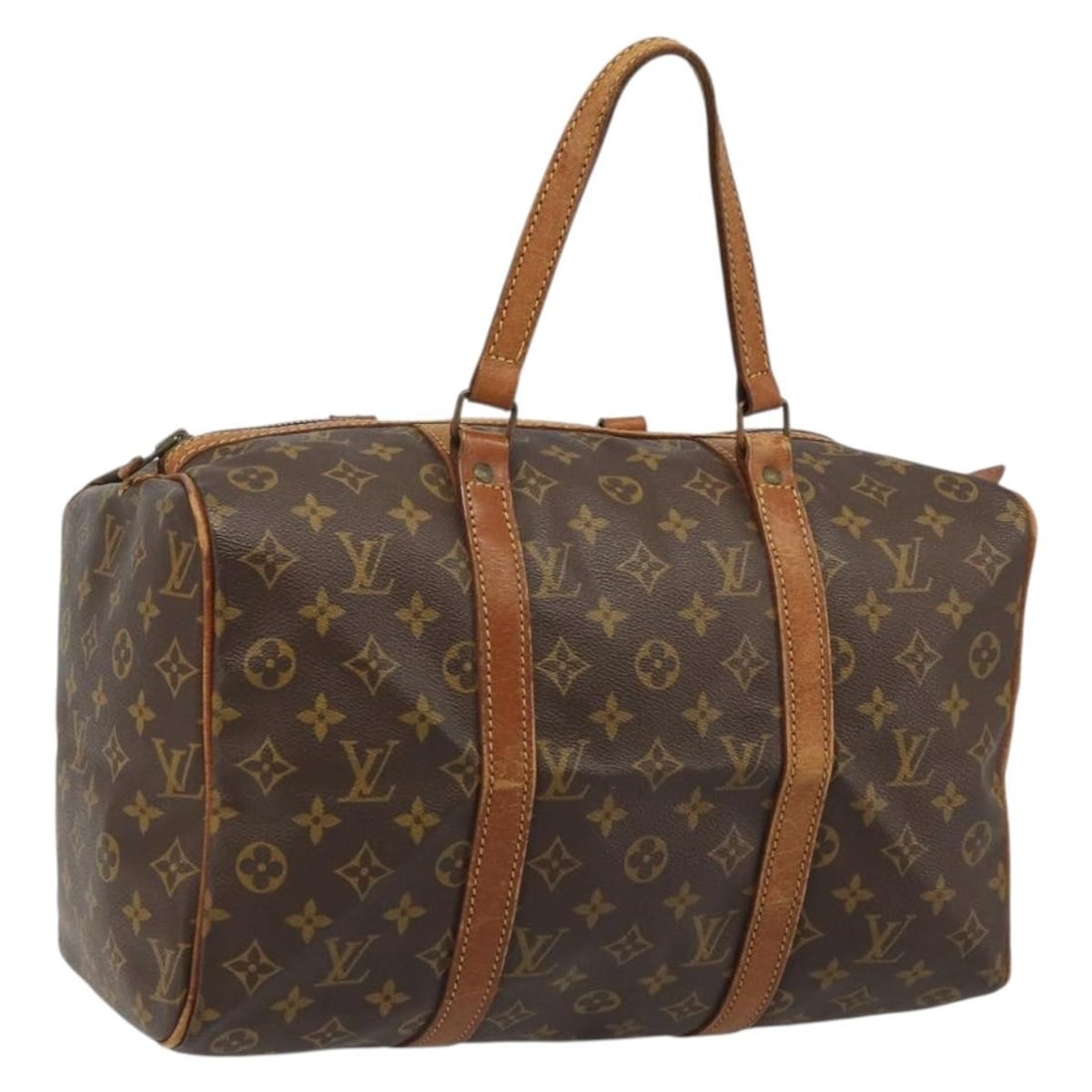 Louis Vuitton M41626 Sac Souple 35 Monogram Canvas Boston Bag: Louis Vuitton M41626 Sac Souple 35 Monogram Canvas Boston Bag Louis Vuitton Monogram Sac Souple 35 Boston Bag, made in France from Monogram Canvas. The bag measures approximately W35 x H23 x D20 cm (W