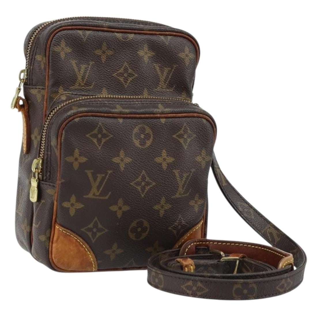 Monogram Canvas Amazon Shoulder Bag LOUIS VUITTON M45236 France: Monogram Canvas Amazon Shoulder Bag LOUIS VUITTON M45236 France This Louis Vuitton Monogram Amazon Shoulder Bag features the iconic monogram canvas exterior and is designed for women. The bag includes