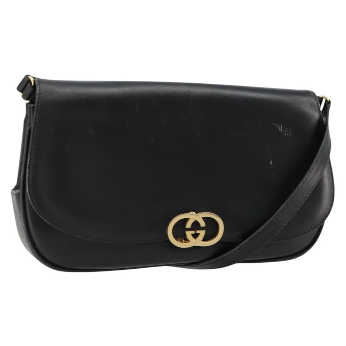 Gucci Leather Shoulder Bag in Gold and Black (1 of 18)