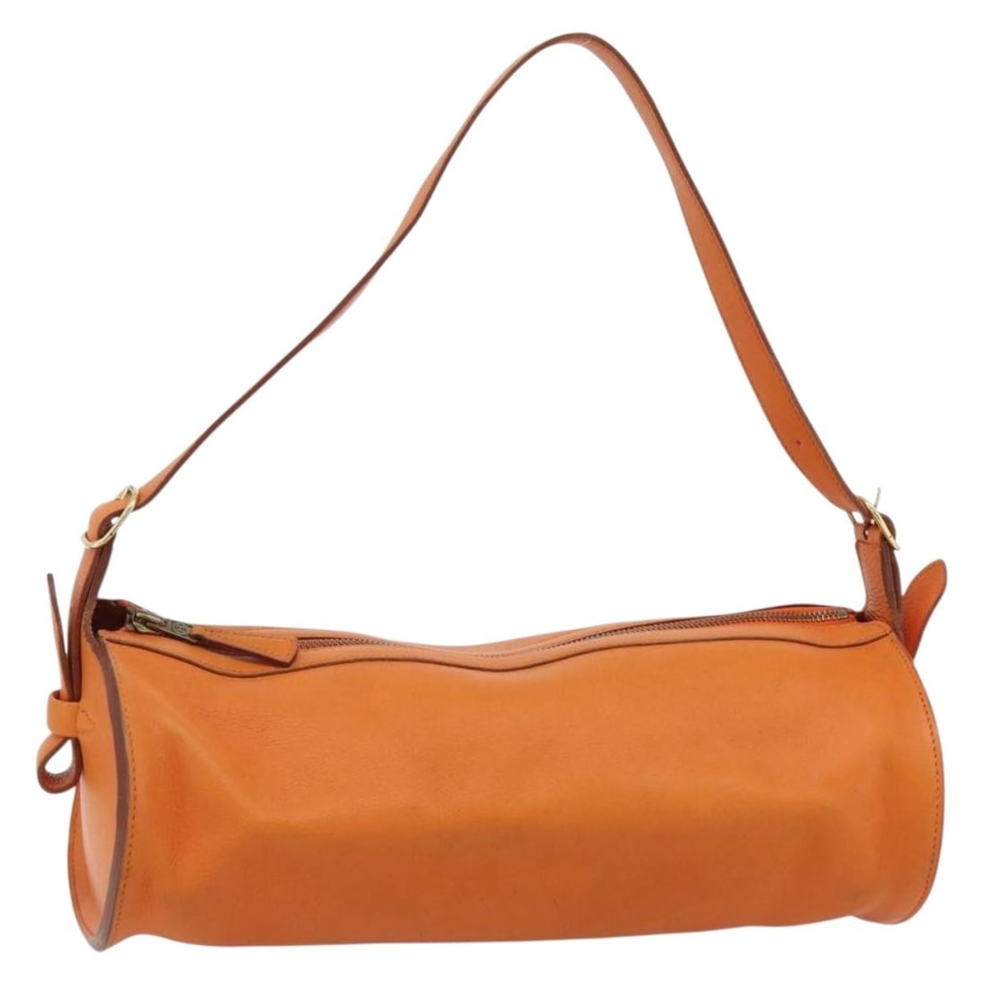 Hermes Doremi Leather Shoulder Bag Orange Gold France: Hermes Doremi Leather Shoulder Bag Orange Gold France This Hermes Doremi shoulder bag is crafted in orange leather with gold-tone accents. It was made in France and comes as the item shown in the phot