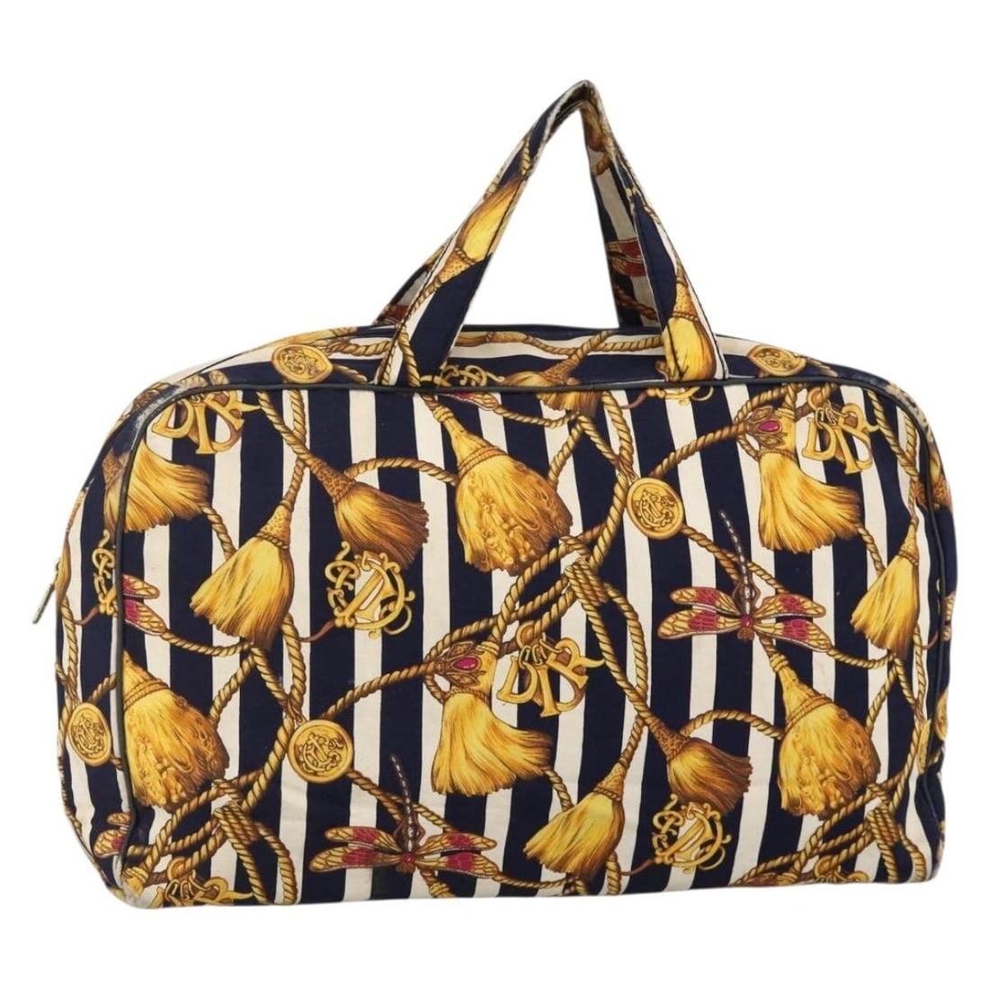 Yellow Canvas Christian Dior Women Handbag (1 of 18)