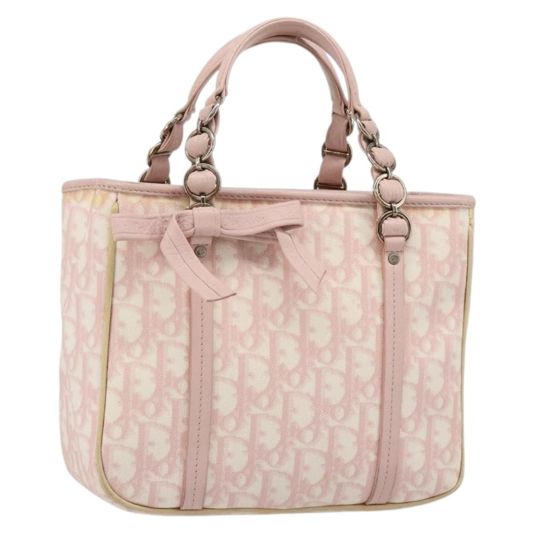 Christian Dior Trotter Pink PVC Leather Chain Handbag with Guarantee Card (1 of 18)