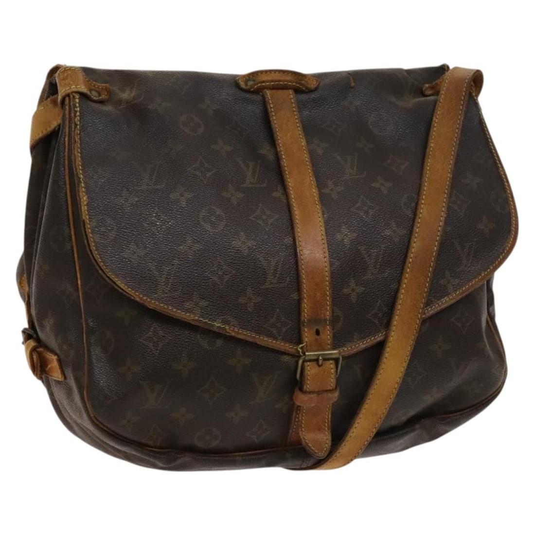 Louis Vuitton M42254 Saumur 35 Monogram Canvas Shoulder Bag (1 of 18)