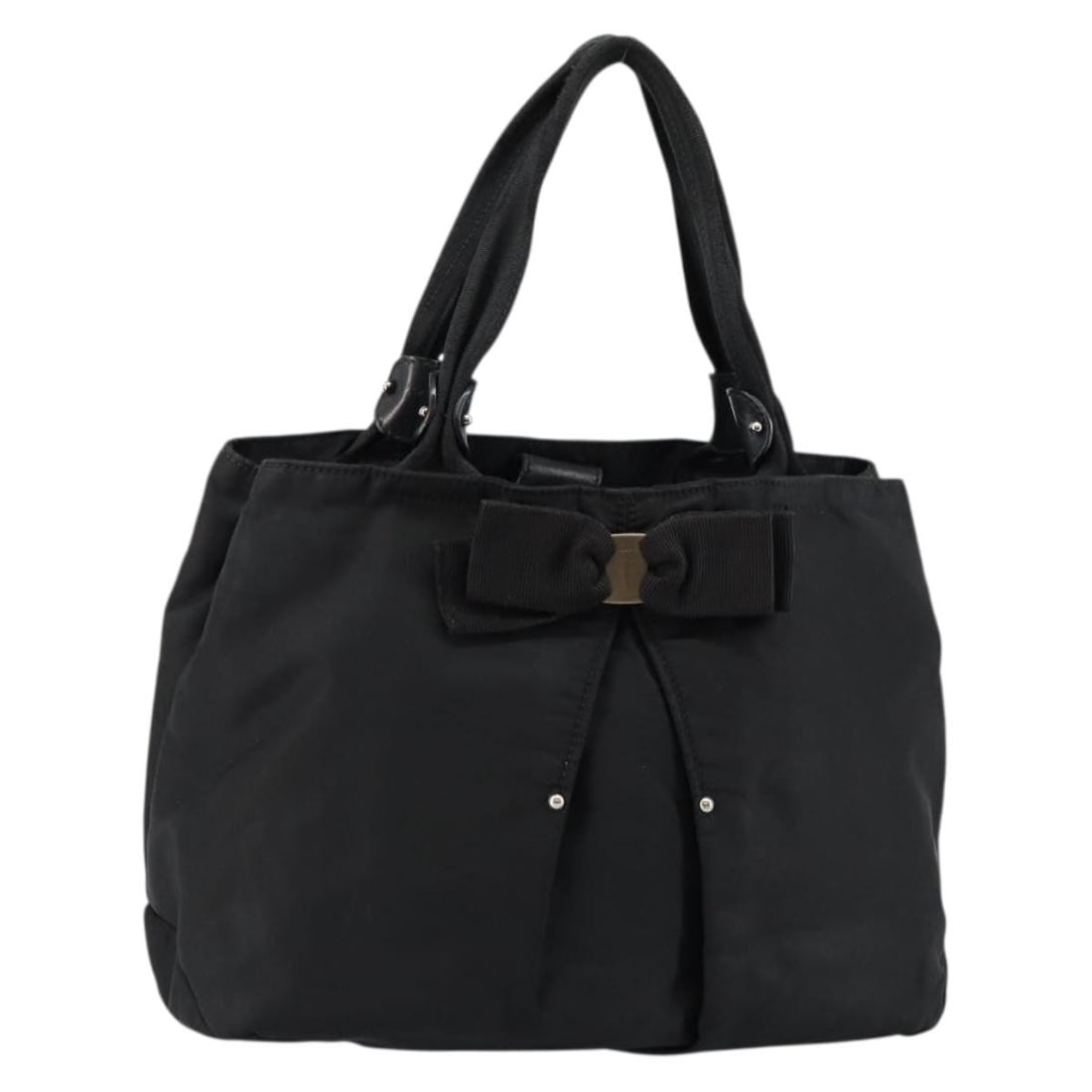 Ferragamo Vala black leather women s handbag Italy: Ferragamo Vala black leather women s handbag Italy This Salvatore Ferragamo Vala hand bag is crafted from black leather with gold-tone accents, offering a classic and elegant look. Designed for women,