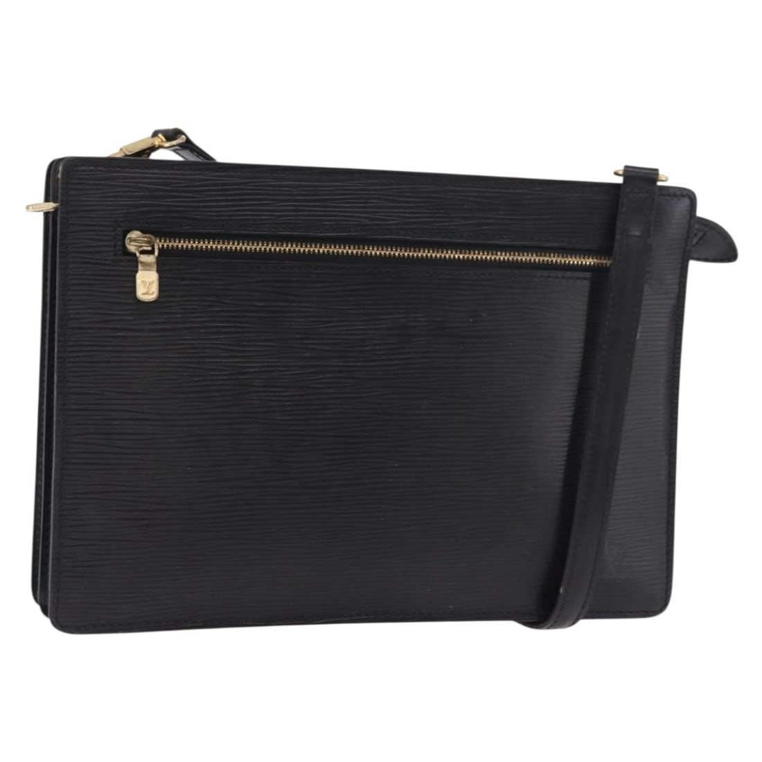 Louis Vuitton M52112 Angian Epi Leather 2way Shoulder Bag Black: Louis Vuitton M52112 Angian Epi Leather 2way Shoulder Bag Black Louis Vuitton Epi Angian 2-way shoulder bag in black Epi leather. This women's bag is made in France and includes only the bag shown; th