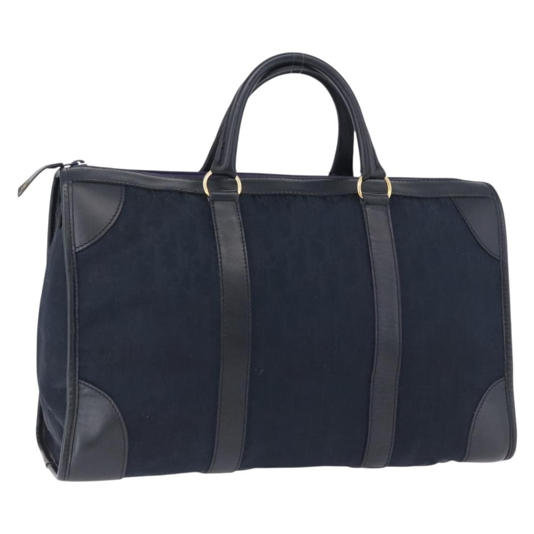 Christian Dior Trotter Canvas Hand Bag Navy Gold: Christian Dior Trotter Canvas Hand Bag Navy Gold Christian Dior Trotter Canvas hand bag in navy and gold, designed for women. The bag features Trotter Canvas exterior material and measures approximate